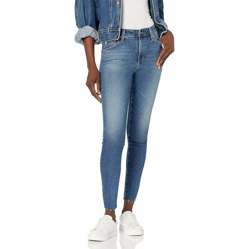 NEW AG JEANS farrah high-rise skinny fit ankle jeans in 20 years illumination